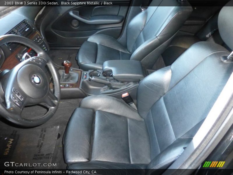 Black Sapphire Metallic / Black 2003 BMW 3 Series 330i Sedan