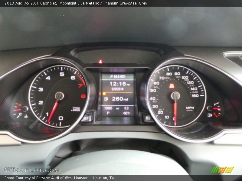  2013 A5 2.0T Cabriolet 2.0T Cabriolet Gauges