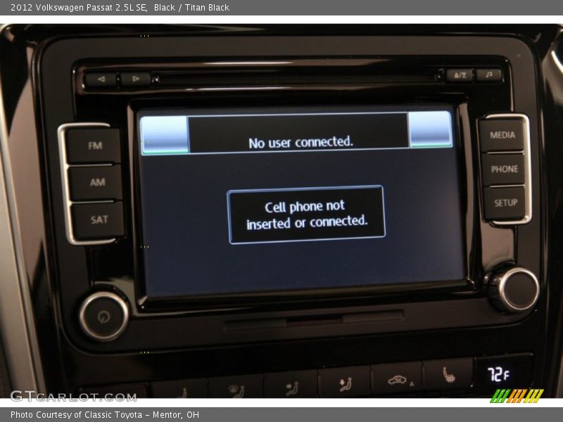 Black / Titan Black 2012 Volkswagen Passat 2.5L SE