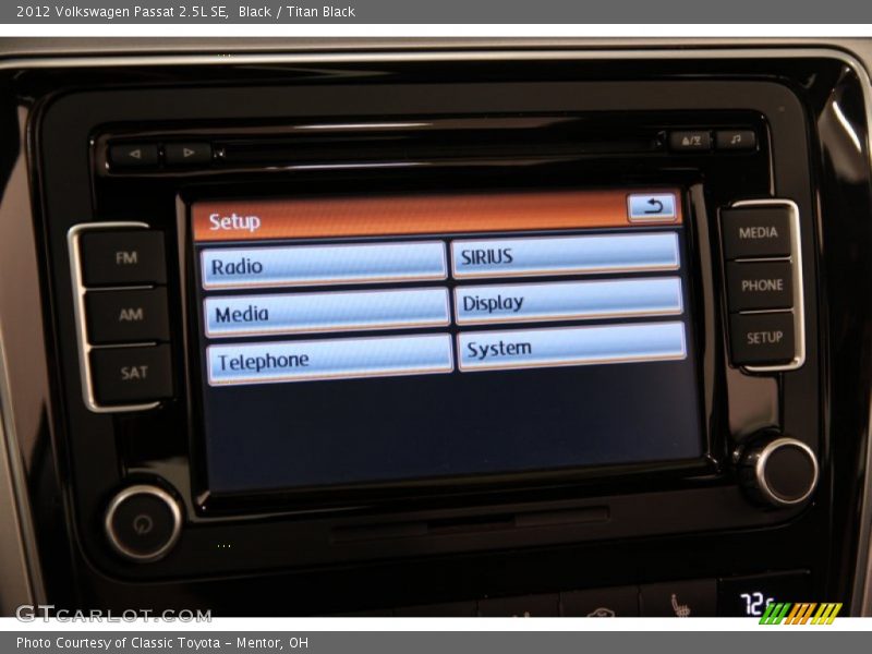 Black / Titan Black 2012 Volkswagen Passat 2.5L SE