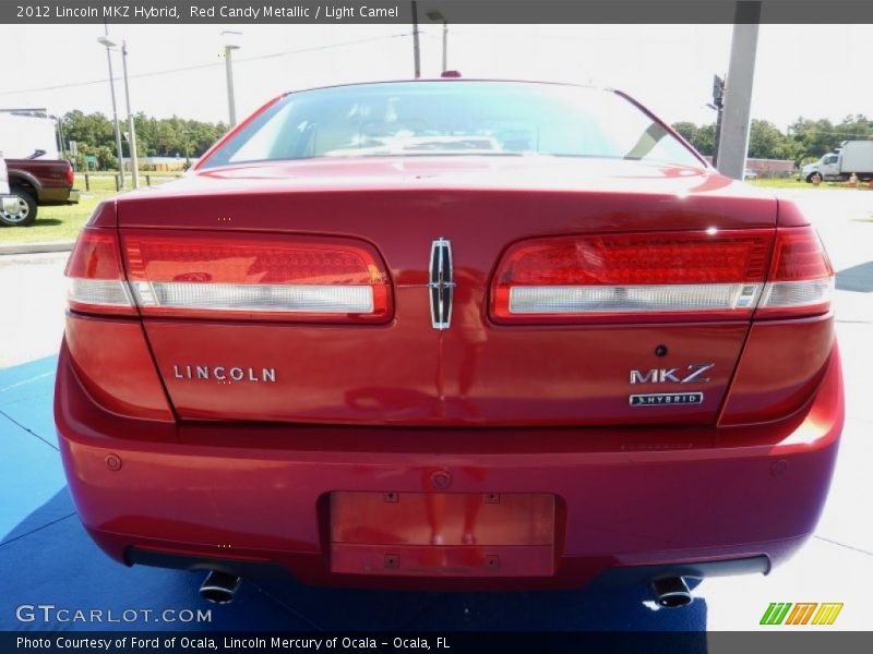 Red Candy Metallic / Light Camel 2012 Lincoln MKZ Hybrid