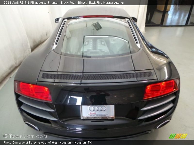 Phantom Black Pearl Effect / Black Fine Nappa Leather 2011 Audi R8 5.2 FSI quattro