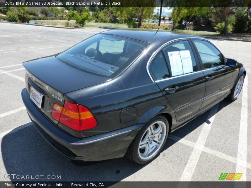 Black Sapphire Metallic / Black 2003 BMW 3 Series 330i Sedan