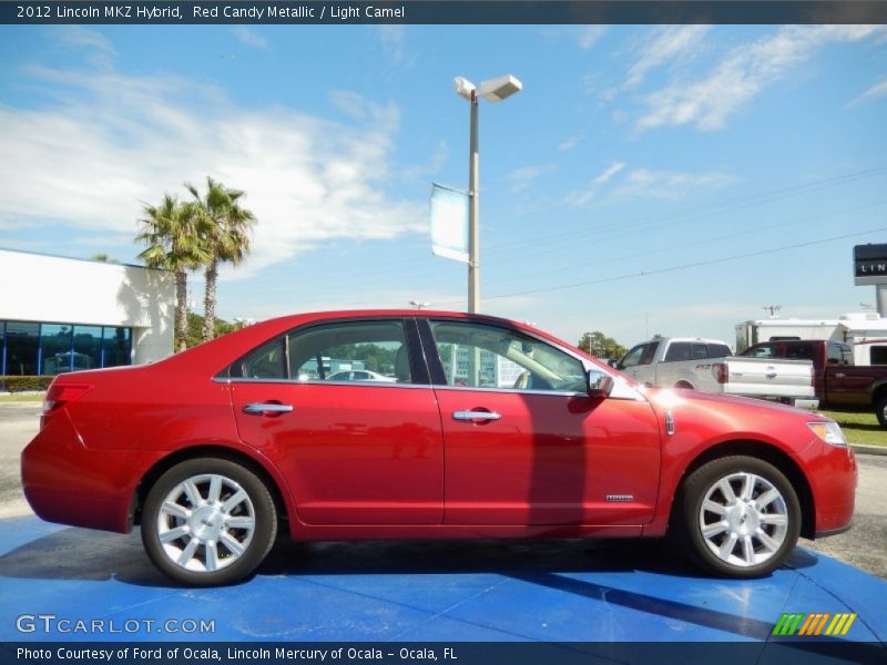 Red Candy Metallic / Light Camel 2012 Lincoln MKZ Hybrid