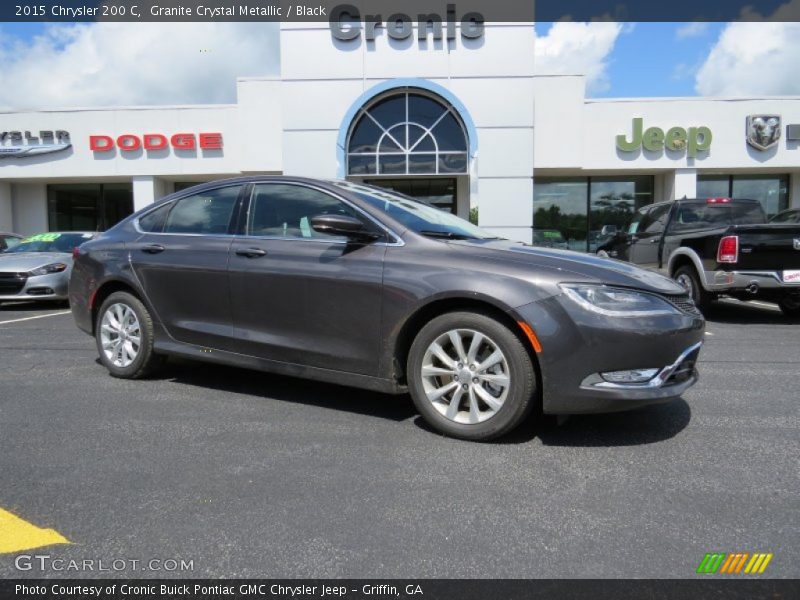 Granite Crystal Metallic / Black 2015 Chrysler 200 C