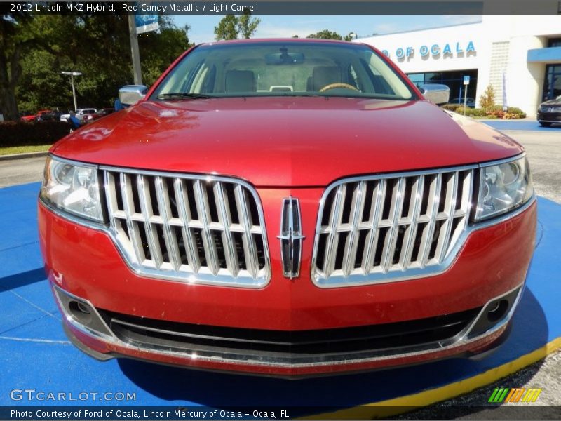 Red Candy Metallic / Light Camel 2012 Lincoln MKZ Hybrid
