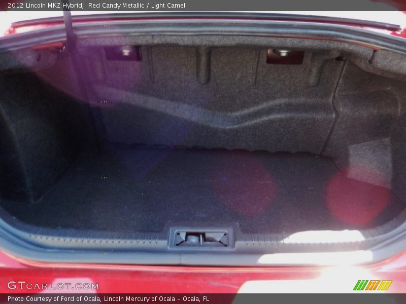 Red Candy Metallic / Light Camel 2012 Lincoln MKZ Hybrid