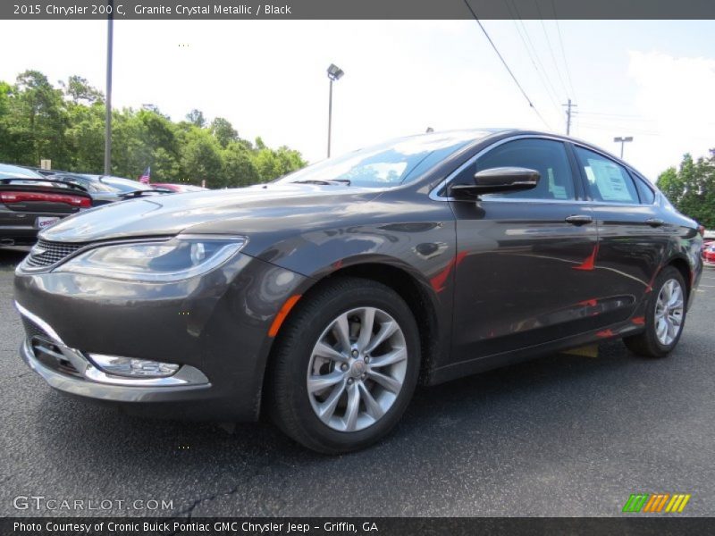 Granite Crystal Metallic / Black 2015 Chrysler 200 C