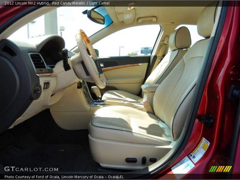 Red Candy Metallic / Light Camel 2012 Lincoln MKZ Hybrid