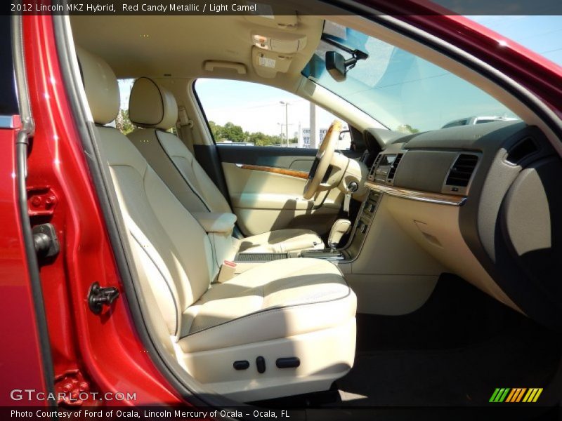 Red Candy Metallic / Light Camel 2012 Lincoln MKZ Hybrid