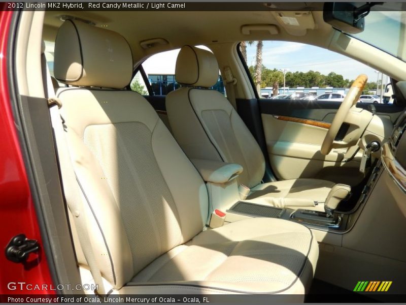 Red Candy Metallic / Light Camel 2012 Lincoln MKZ Hybrid