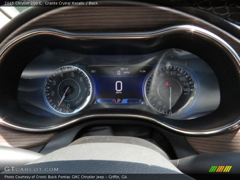 Granite Crystal Metallic / Black 2015 Chrysler 200 C