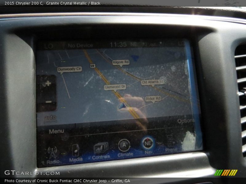 Granite Crystal Metallic / Black 2015 Chrysler 200 C