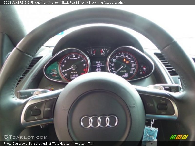 Phantom Black Pearl Effect / Black Fine Nappa Leather 2011 Audi R8 5.2 FSI quattro