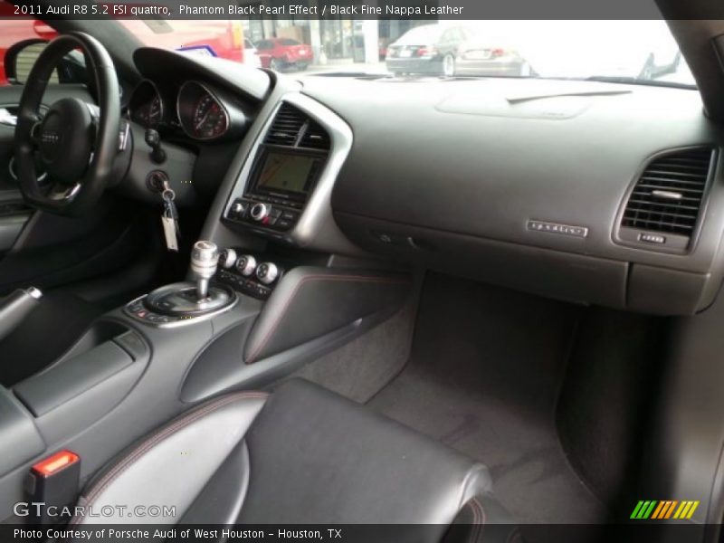 Phantom Black Pearl Effect / Black Fine Nappa Leather 2011 Audi R8 5.2 FSI quattro