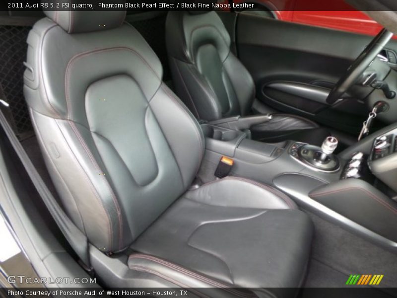 Phantom Black Pearl Effect / Black Fine Nappa Leather 2011 Audi R8 5.2 FSI quattro