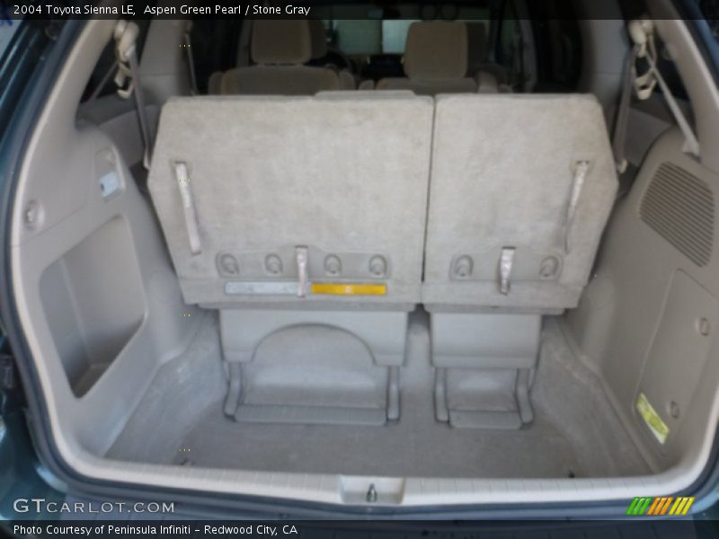 Aspen Green Pearl / Stone Gray 2004 Toyota Sienna LE