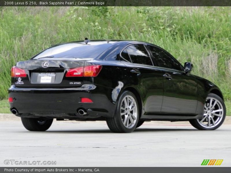 Black Sapphire Pearl / Cashmere Beige 2008 Lexus IS 250