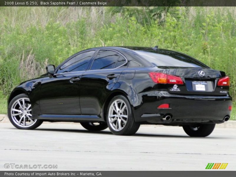 Black Sapphire Pearl / Cashmere Beige 2008 Lexus IS 250