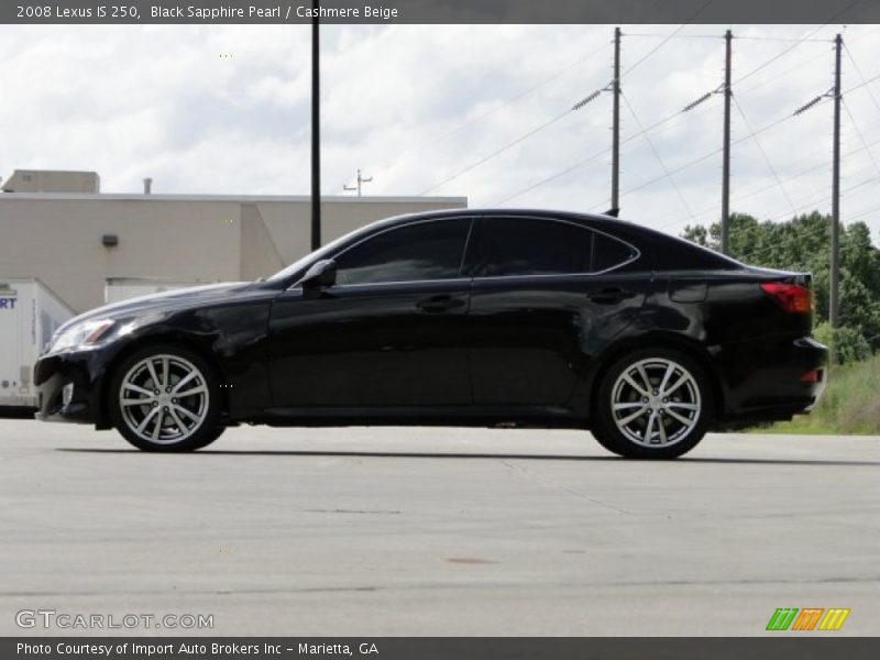 Black Sapphire Pearl / Cashmere Beige 2008 Lexus IS 250