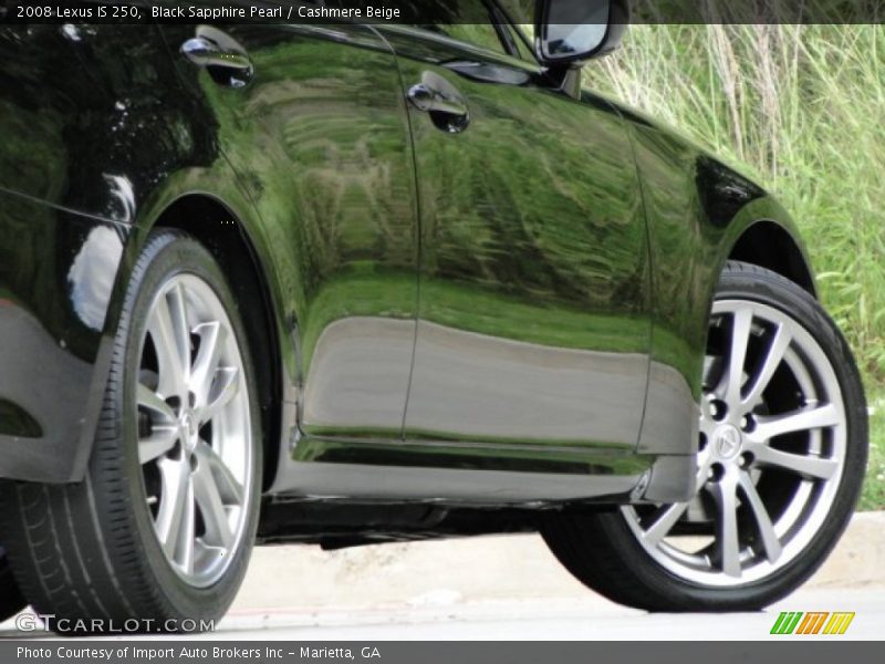 Black Sapphire Pearl / Cashmere Beige 2008 Lexus IS 250