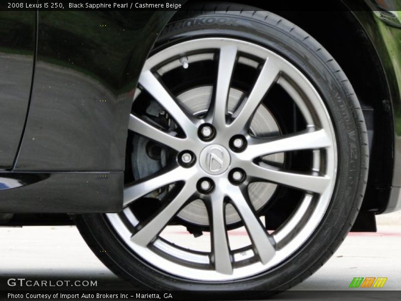 Black Sapphire Pearl / Cashmere Beige 2008 Lexus IS 250