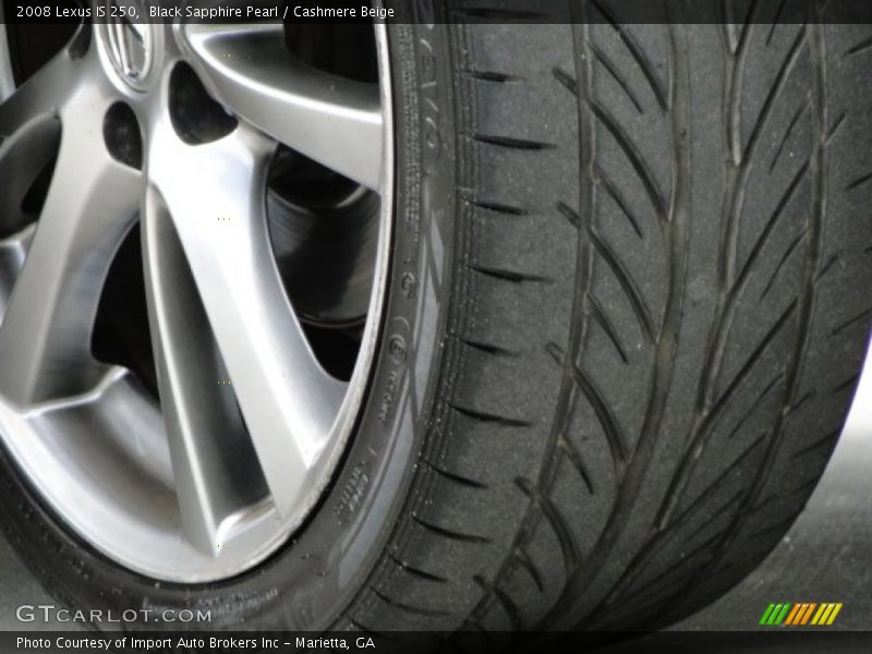 Black Sapphire Pearl / Cashmere Beige 2008 Lexus IS 250