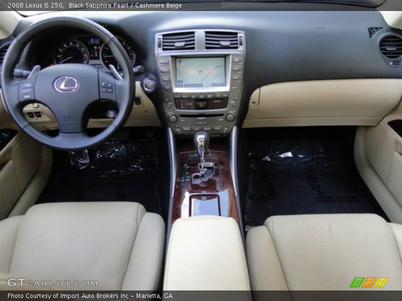 Black Sapphire Pearl / Cashmere Beige 2008 Lexus IS 250