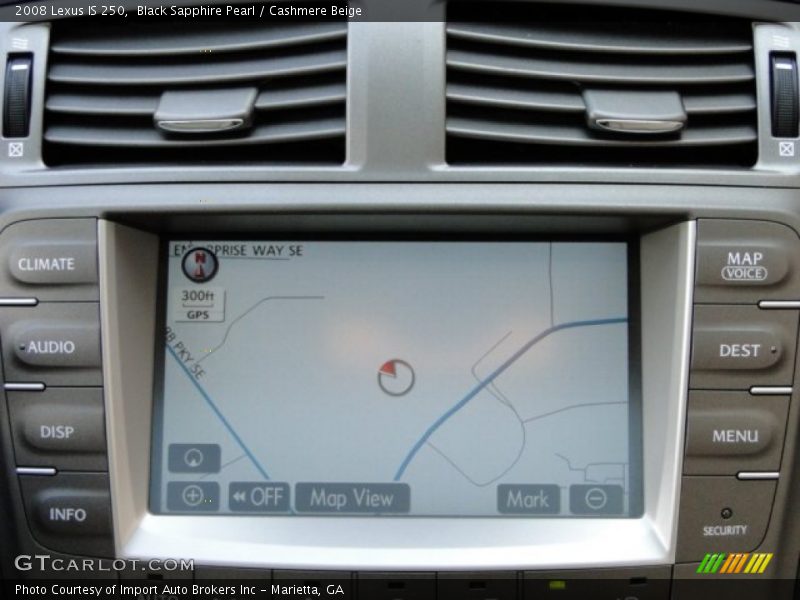 Black Sapphire Pearl / Cashmere Beige 2008 Lexus IS 250