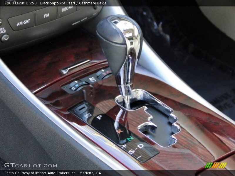 Black Sapphire Pearl / Cashmere Beige 2008 Lexus IS 250