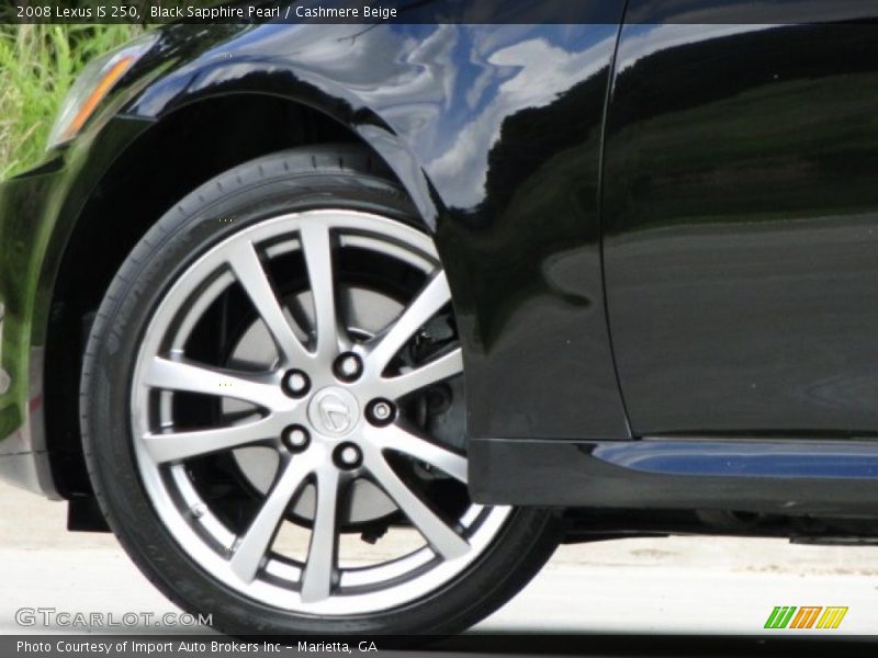 Black Sapphire Pearl / Cashmere Beige 2008 Lexus IS 250