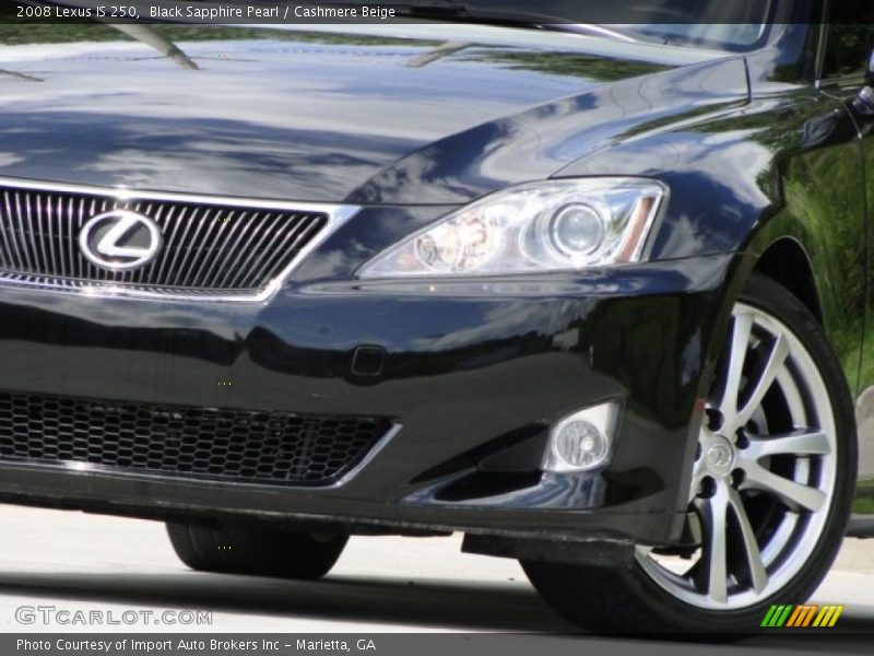 Black Sapphire Pearl / Cashmere Beige 2008 Lexus IS 250