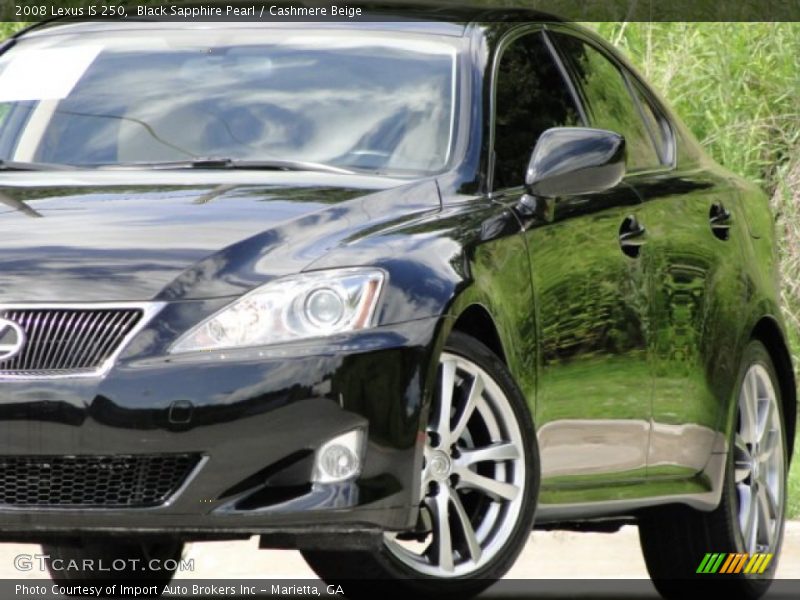 Black Sapphire Pearl / Cashmere Beige 2008 Lexus IS 250