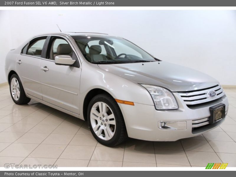 Silver Birch Metallic / Light Stone 2007 Ford Fusion SEL V6 AWD