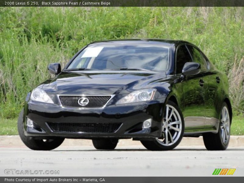 Black Sapphire Pearl / Cashmere Beige 2008 Lexus IS 250