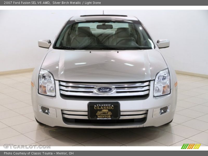 Silver Birch Metallic / Light Stone 2007 Ford Fusion SEL V6 AWD