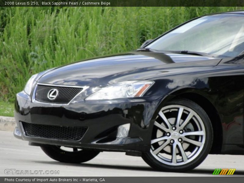 Black Sapphire Pearl / Cashmere Beige 2008 Lexus IS 250