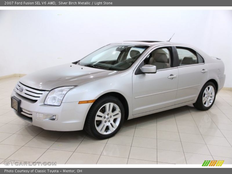 Silver Birch Metallic / Light Stone 2007 Ford Fusion SEL V6 AWD