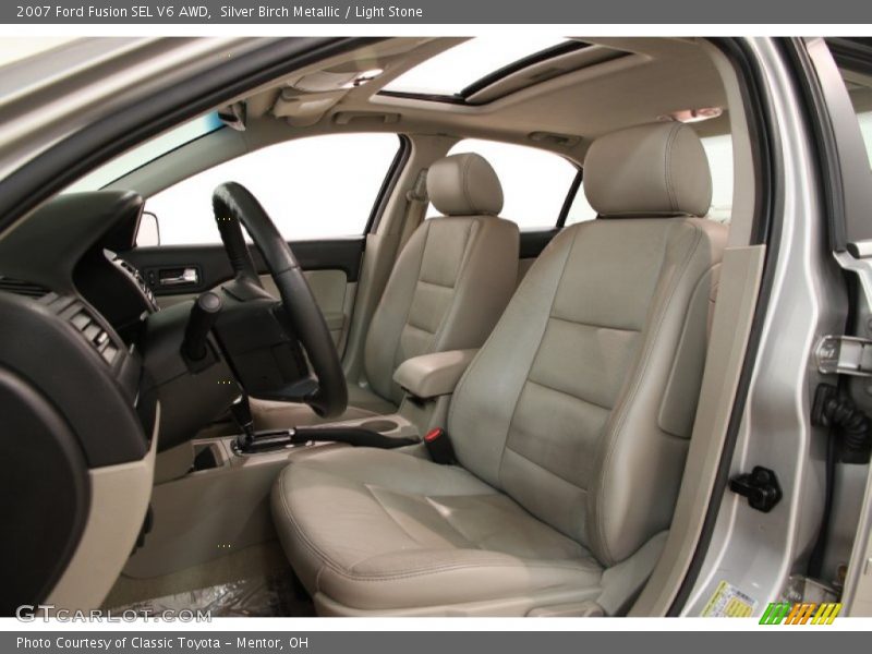Silver Birch Metallic / Light Stone 2007 Ford Fusion SEL V6 AWD