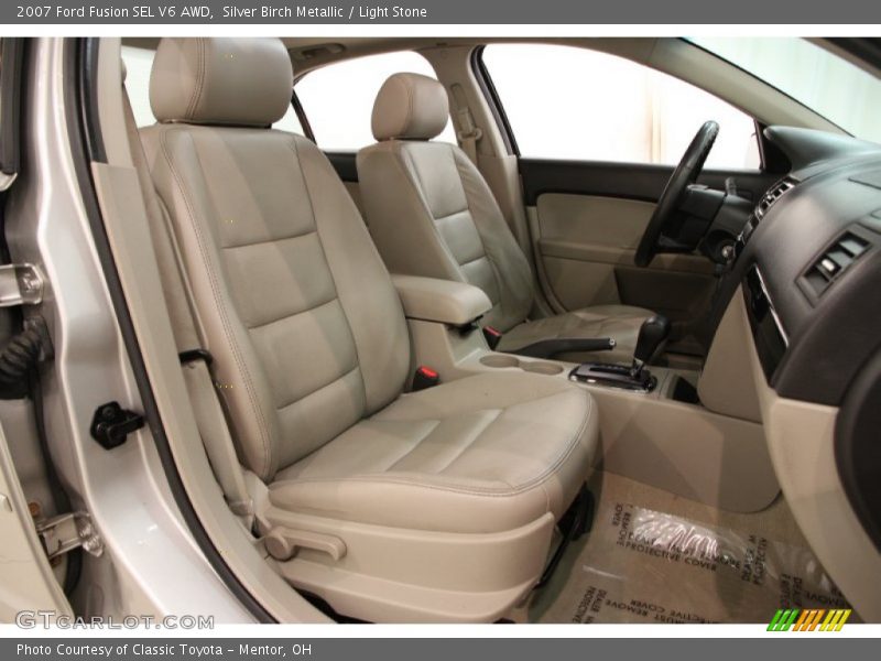 Silver Birch Metallic / Light Stone 2007 Ford Fusion SEL V6 AWD