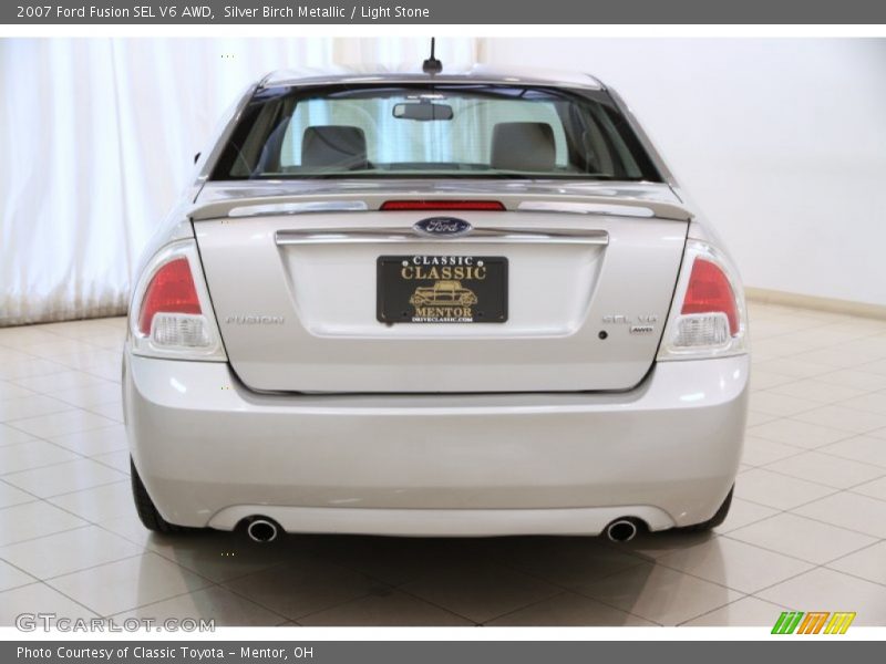 Silver Birch Metallic / Light Stone 2007 Ford Fusion SEL V6 AWD
