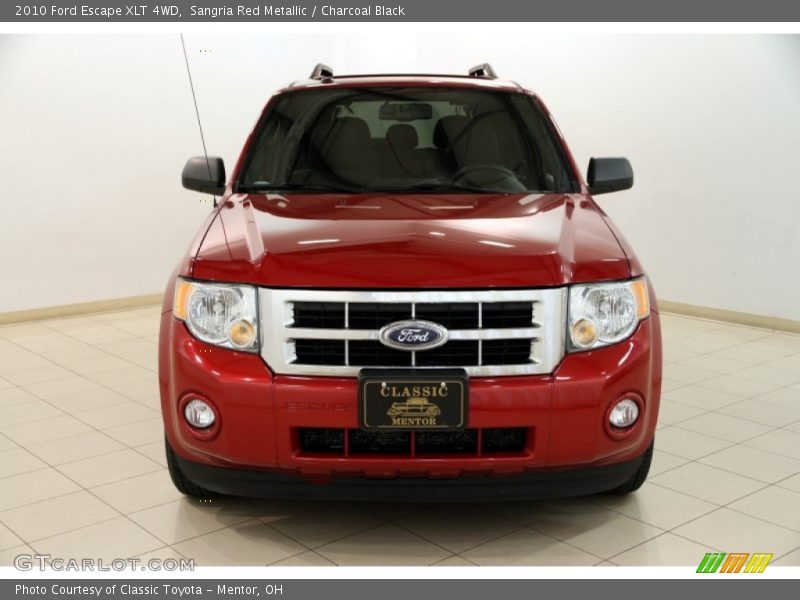 Sangria Red Metallic / Charcoal Black 2010 Ford Escape XLT 4WD