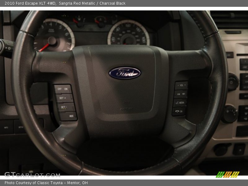 Sangria Red Metallic / Charcoal Black 2010 Ford Escape XLT 4WD