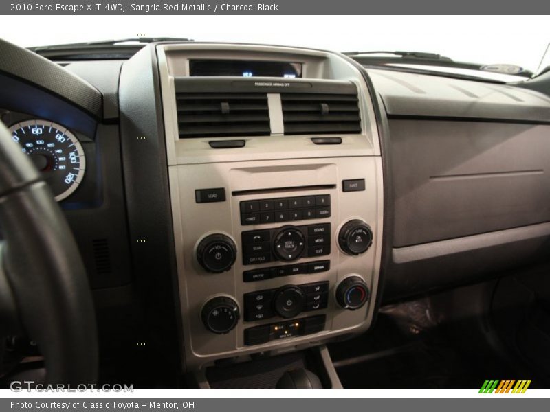 Sangria Red Metallic / Charcoal Black 2010 Ford Escape XLT 4WD