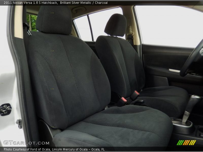 Brilliant Silver Metallic / Charcoal 2011 Nissan Versa 1.8 S Hatchback