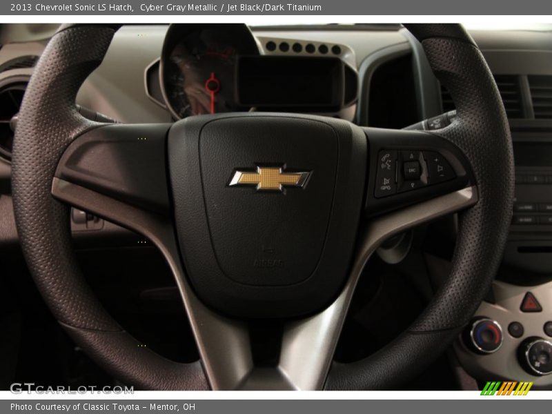 Cyber Gray Metallic / Jet Black/Dark Titanium 2013 Chevrolet Sonic LS Hatch