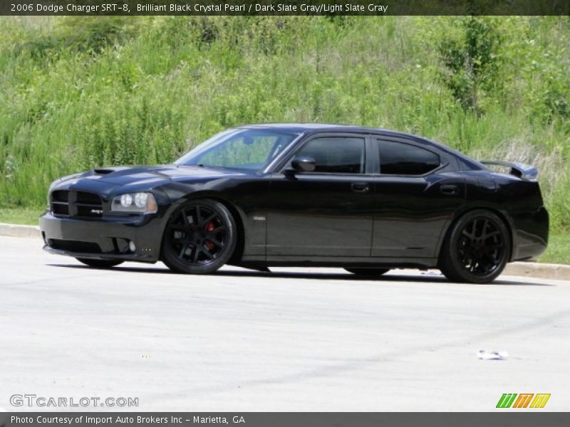 Brilliant Black Crystal Pearl / Dark Slate Gray/Light Slate Gray 2006 Dodge Charger SRT-8