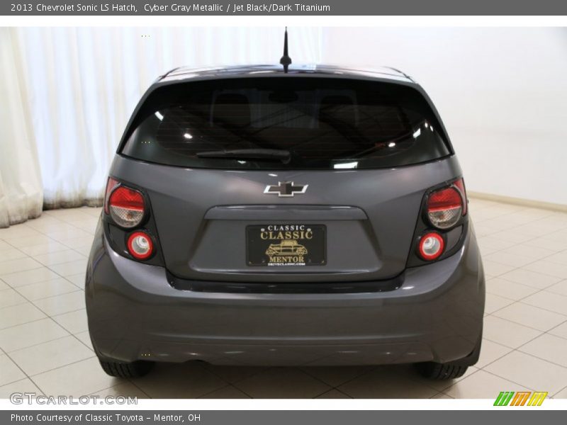 Cyber Gray Metallic / Jet Black/Dark Titanium 2013 Chevrolet Sonic LS Hatch