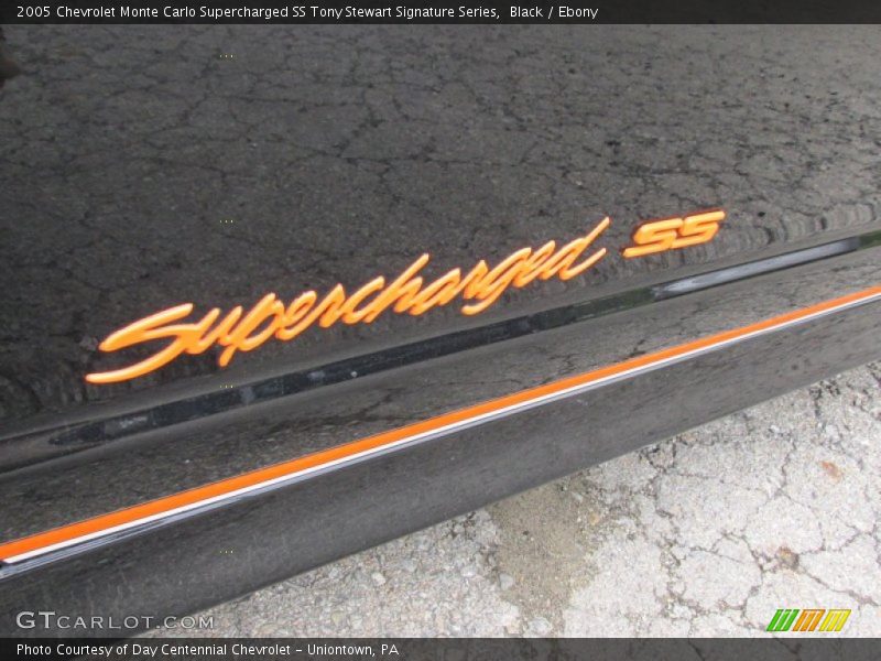 Black / Ebony 2005 Chevrolet Monte Carlo Supercharged SS Tony Stewart Signature Series
