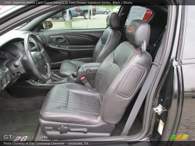 Front Seat of 2005 Monte Carlo Supercharged SS Tony Stewart Signature Series